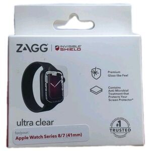 ZAGG Invisible Shield Ultra Clear Screen Protector Apple Watch 7/8/9 (41mm) NEW